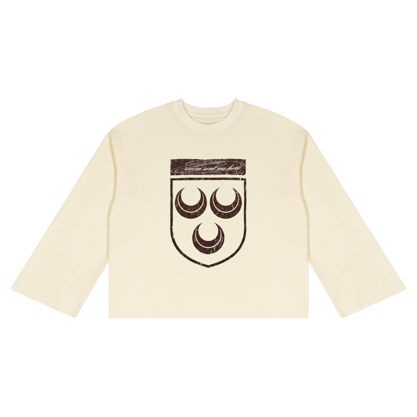 Unisex Waffle Raw Edge T-Shirt